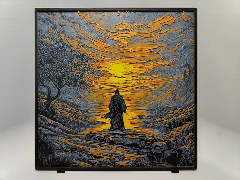 Samurai Sunset - Huefroge by BeaN HueForge model: Samurai Sunset - Huefroge by BeaN