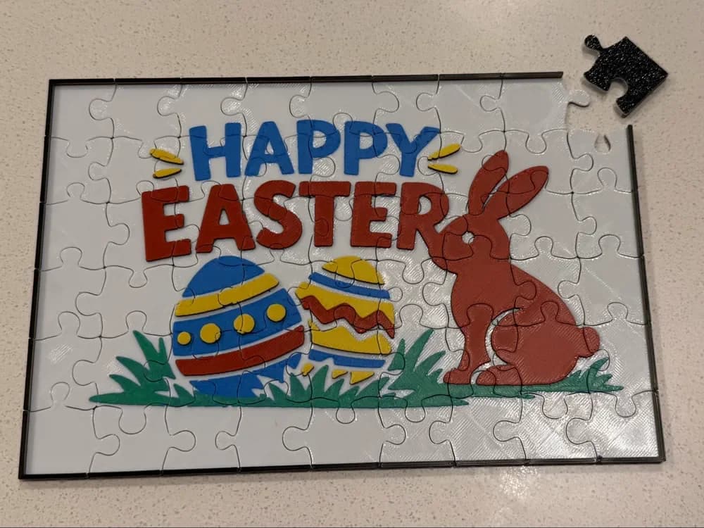 Happy Easter Puzzle by Thadius HueForge model: Happy Easter Puzzle by Thadius