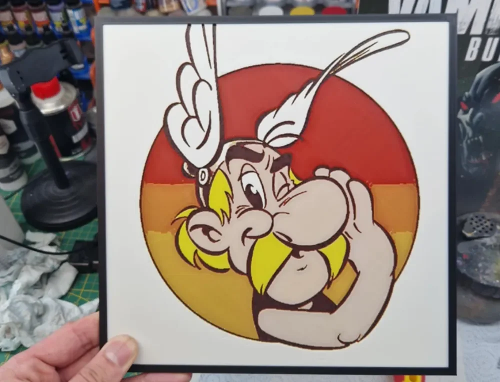 Asterix Hueforge by Dakiren HueForge model: Asterix Hueforge by Dakiren