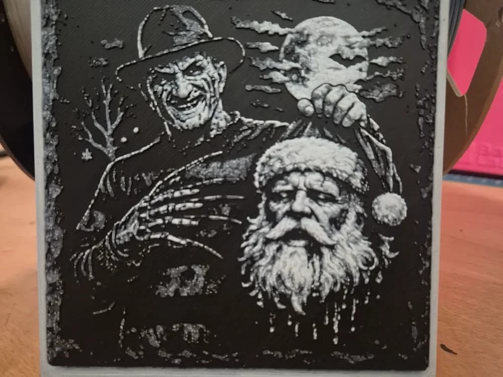freddy santa hueforge by Buntsta HueForge model: freddy santa hueforge by Buntsta