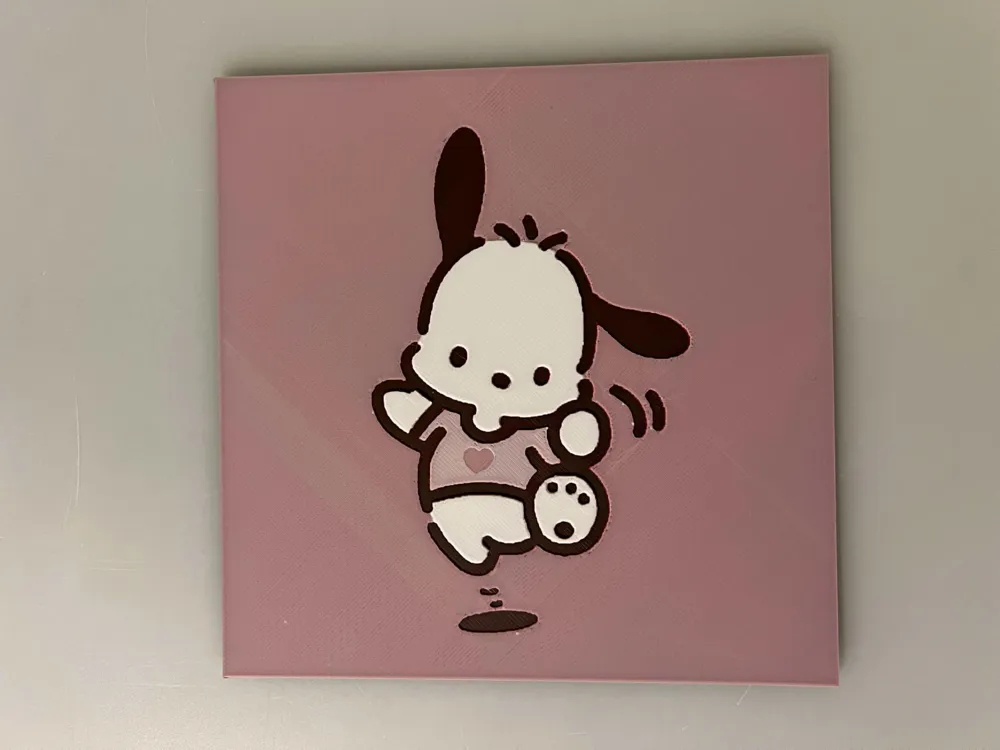 Pochacco, Sanrio by 3djd HueForge model: Pochacco, Sanrio by 3djd
