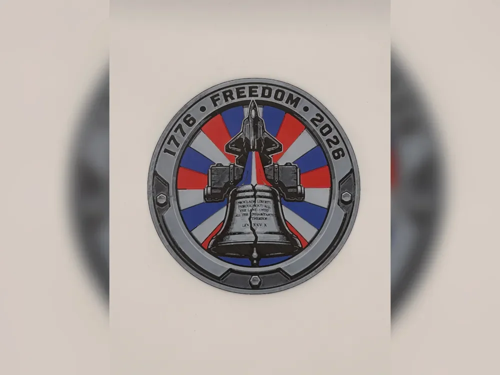 Liberty Bell 250 Round Display Hueforge Liberty Bell 250 Round Display Hueforge