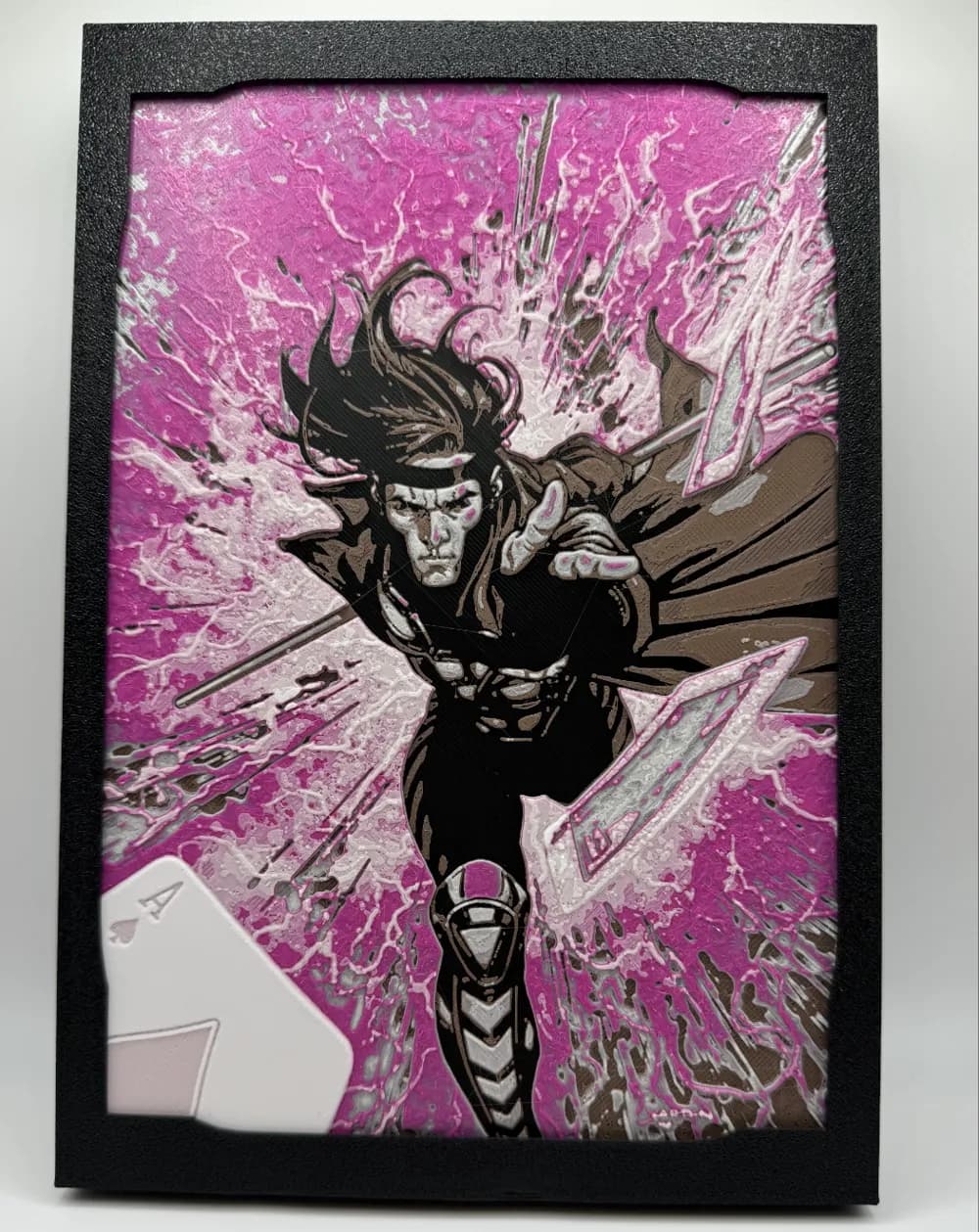 Gambit - Marvel Hueforge by Canadian Gamer HueForge model: Gambit - Marvel Hueforge by Canadian Gamer