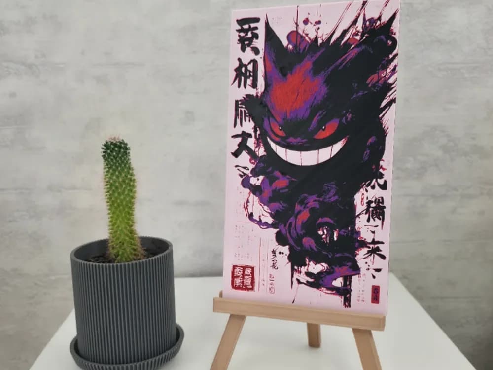 Pokemon Gengar Hueforge by suber HueForge model: Pokemon Gengar Hueforge by suber