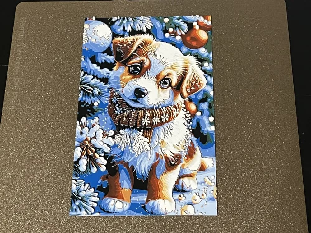 Puppy at Christmas Hueforge by FantasyZ HueForge model: Puppy at Christmas Hueforge by FantasyZ