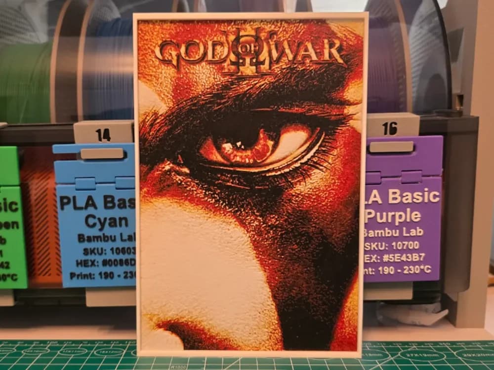 God of War III Poster - Hueforge Art