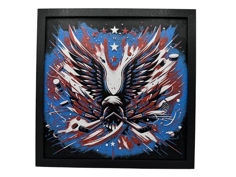 Washington Capitals Inspired - NHL Hueforge by Canadian Gamer HueForge model: Washington Capitals Inspired - NHL Hueforge by Canadian Gamer