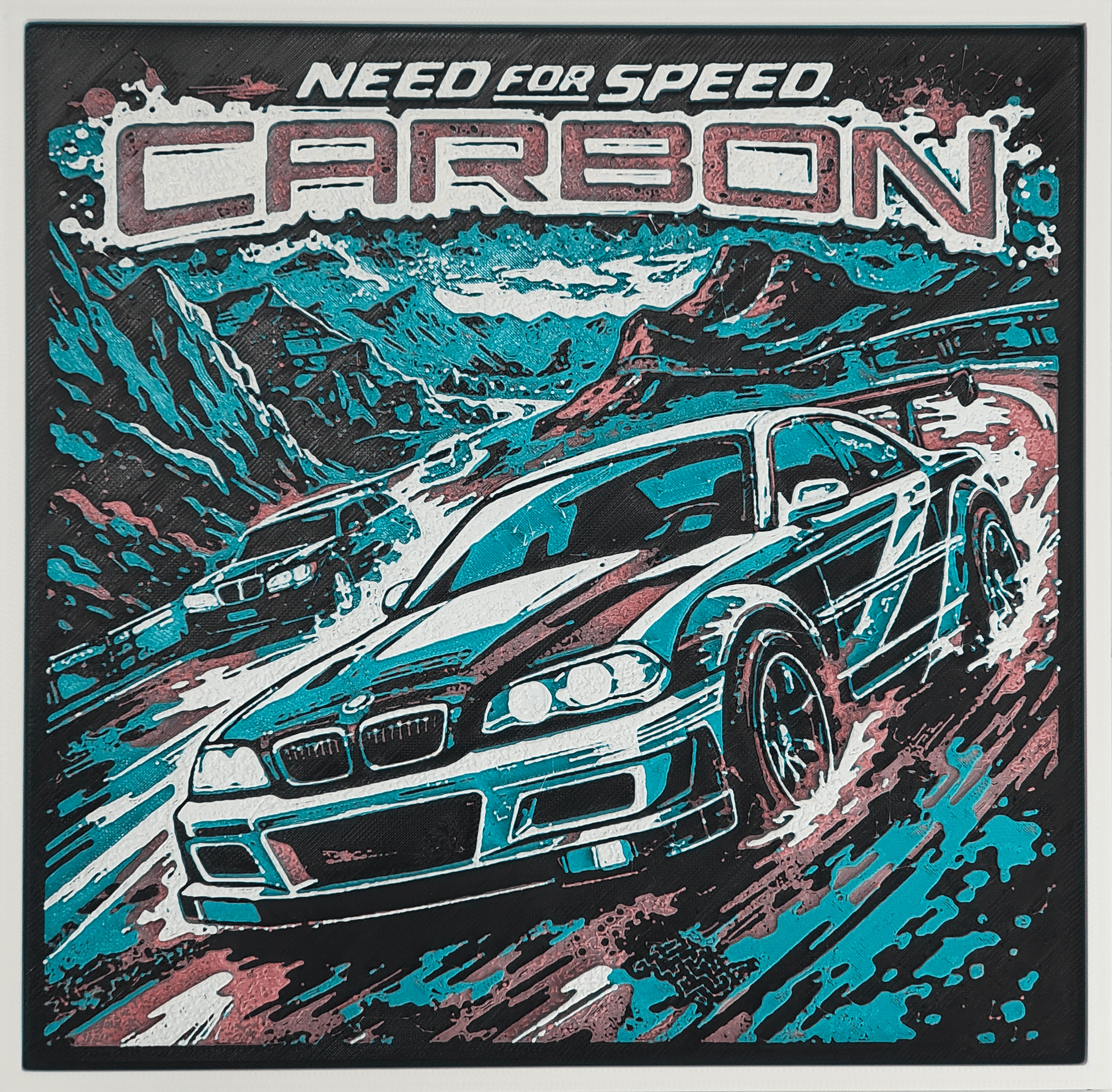 Need for Speed Carbon – Street Racing Artwork.3mf Need for Speed Carbon – Street Racing Artwork.3mf
