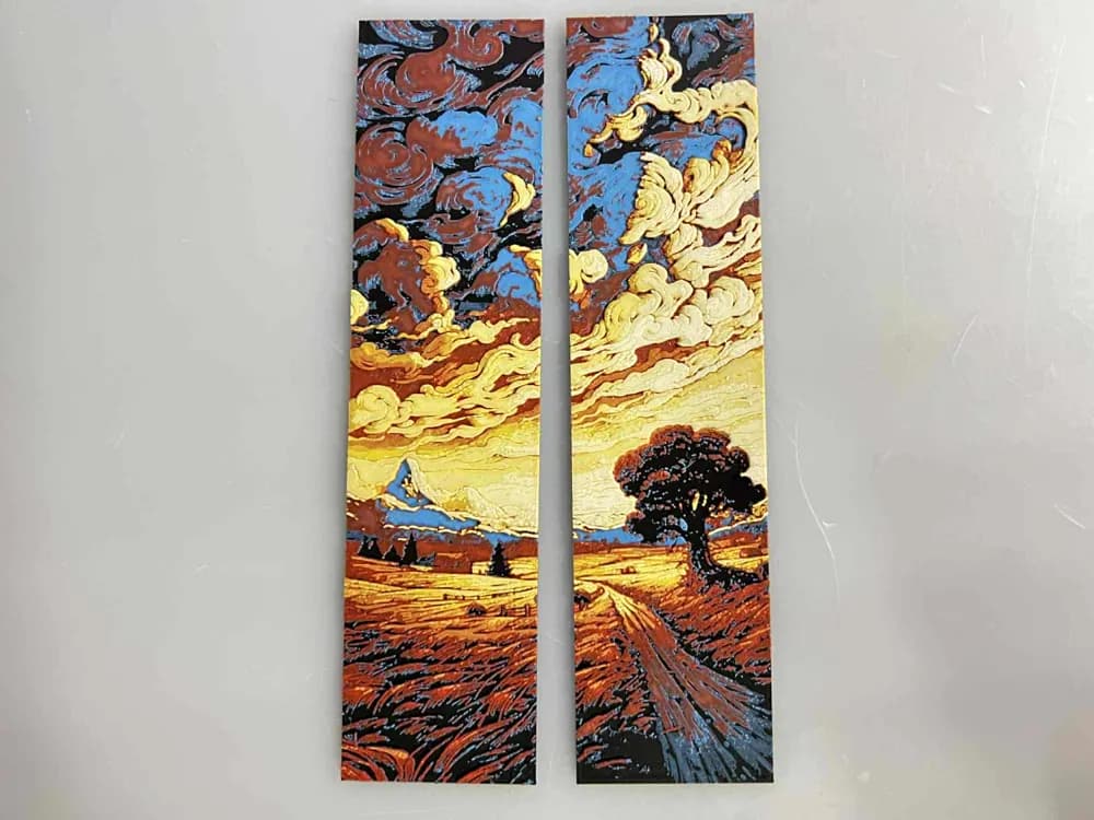 Cloud Horizon - Bookmark Set by 3djd HueForge model: Cloud Horizon - Bookmark Set by 3djd