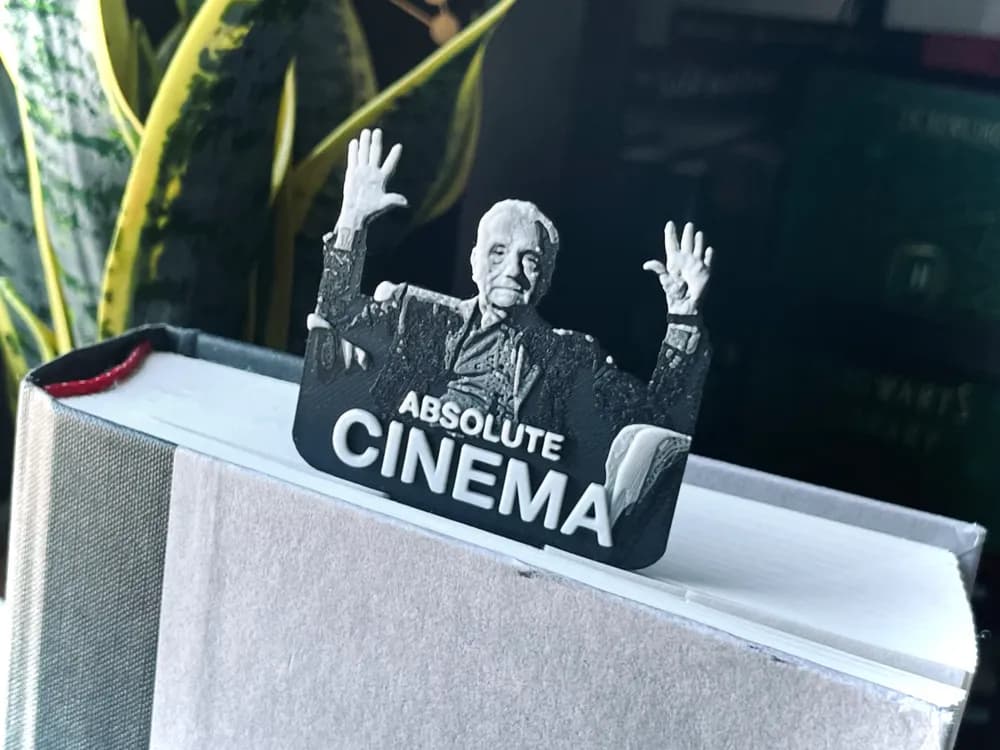 Absolute Cinema Martin Scorsese Bookmark by NiiON HueForge model: Absolute Cinema Martin Scorsese Bookmark by NiiON