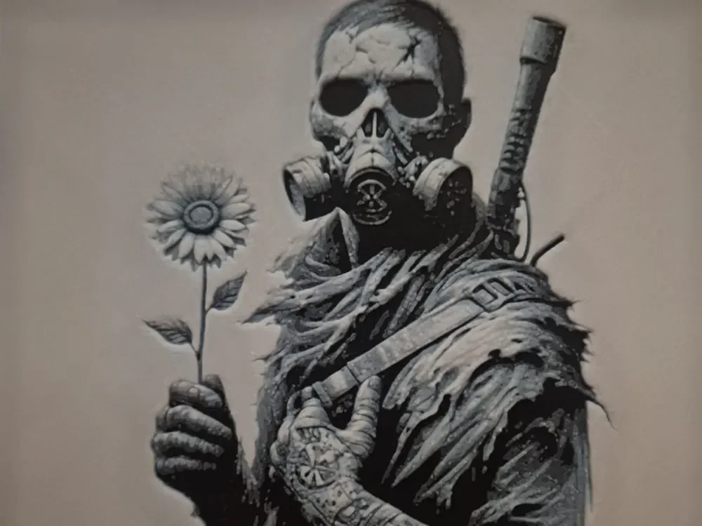 GAS MASK MAN 2 FLOWER HUEFORGE GAS MASK MAN 2 FLOWER HUEFORGE