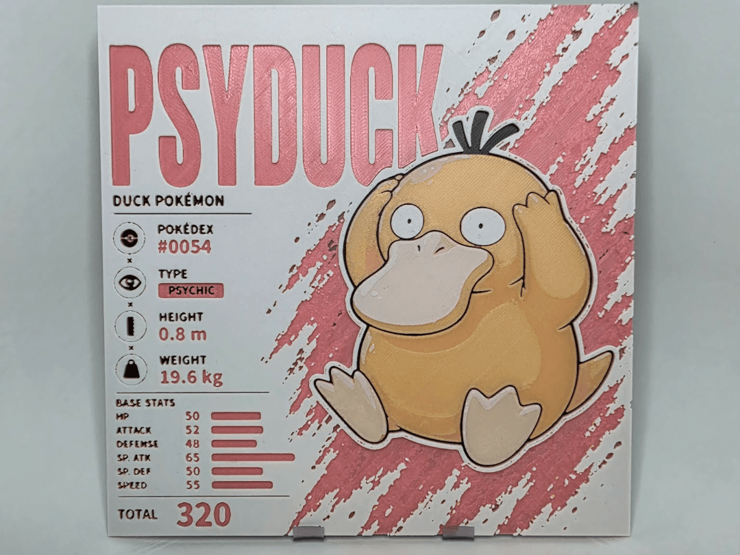 Psyduck Infographic Hueforge Psyduck Infographic Hueforge