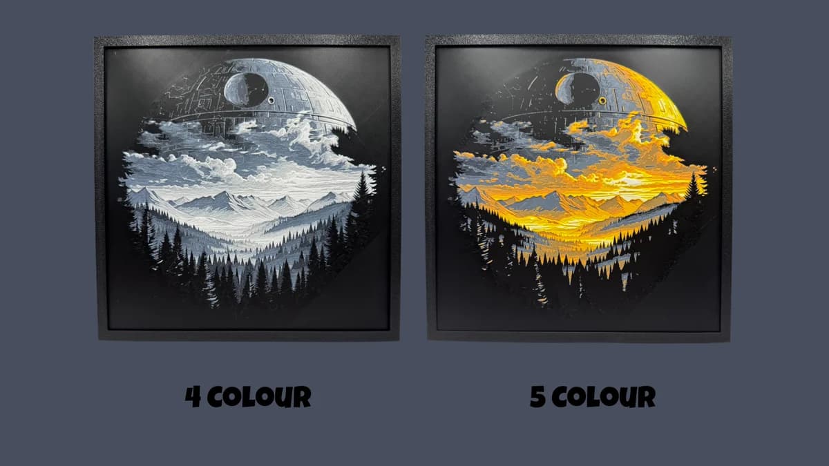 Death Star Landscape - Star Wars by Canadian Gamer HueForge model: Death Star Landscape - Star Wars by Canadian Gamer