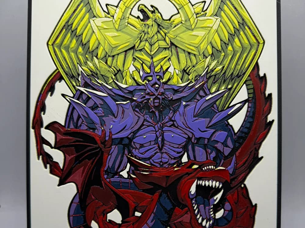 HueForge model: Yu-Gi-Oh Egyptian Gods by MonkeyForge 3D