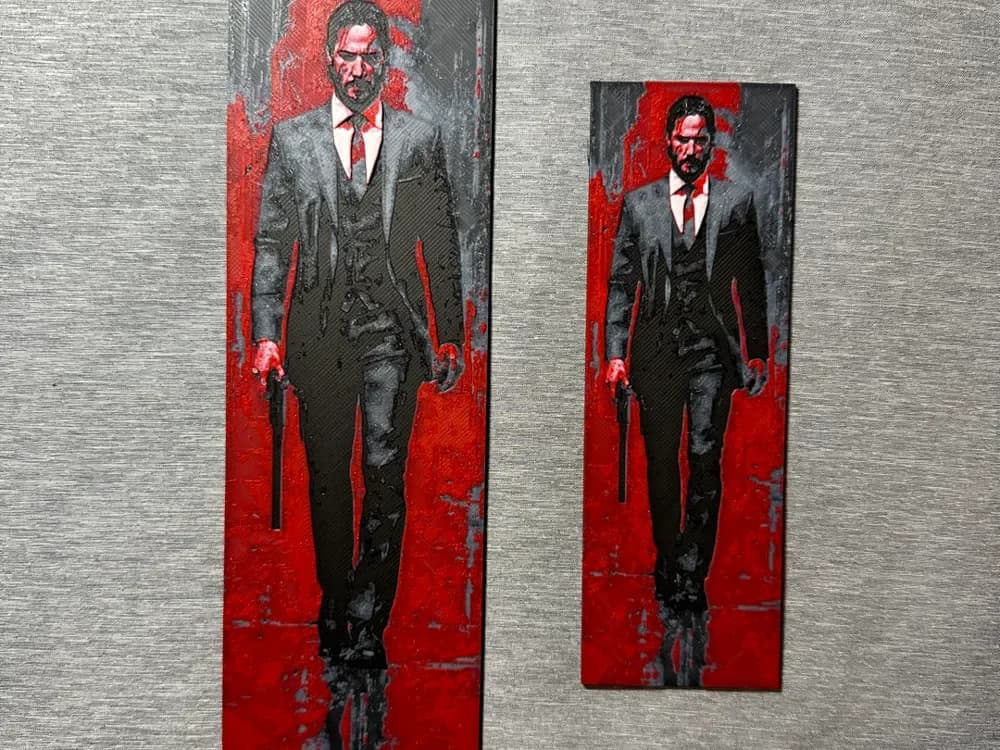 John Wick Hueforge Bookmark - 2 sizes by Hey Ben HueForge model: John Wick Hueforge Bookmark - 2 sizes by Hey Ben