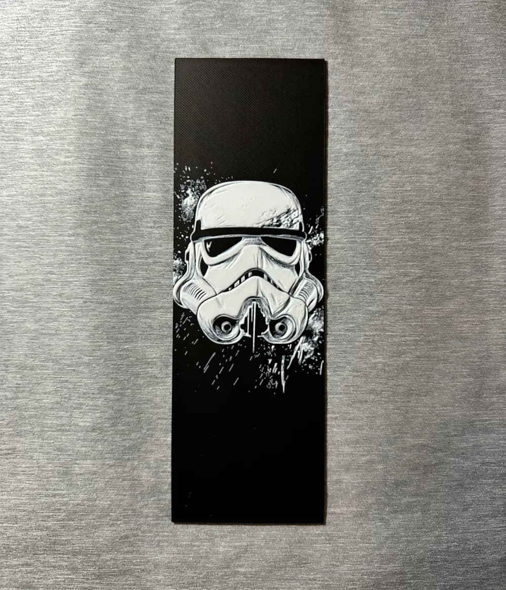 Stormtrooper Hueforge Bookmarks - 2 sizes by Hey Ben HueForge model: Stormtrooper Hueforge Bookmarks - 2 sizes by Hey Ben