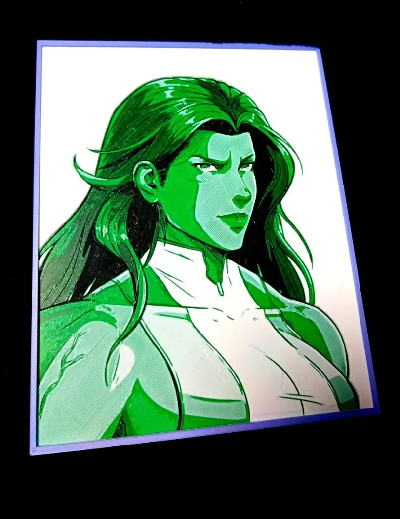 She Hulk by Garuda3D HueForge model: She Hulk by Garuda3D