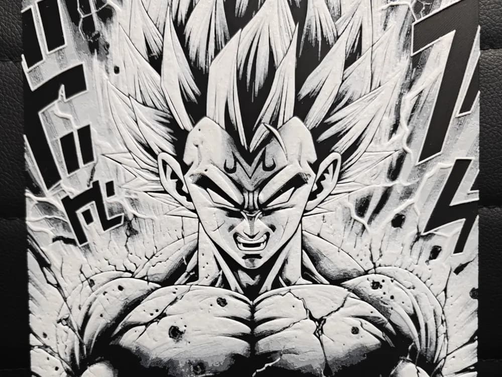 Majin Vegeta Manga style by TheHueforgeLady HueForge model: Majin Vegeta Manga style by TheHueforgeLady