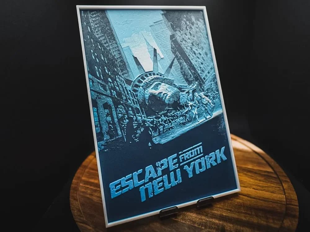 Escape from New York (Movie Poster - HueForge) by HugheCraft HueForge model: Escape from New York (Movie Poster - HueForge) by HugheCraft
