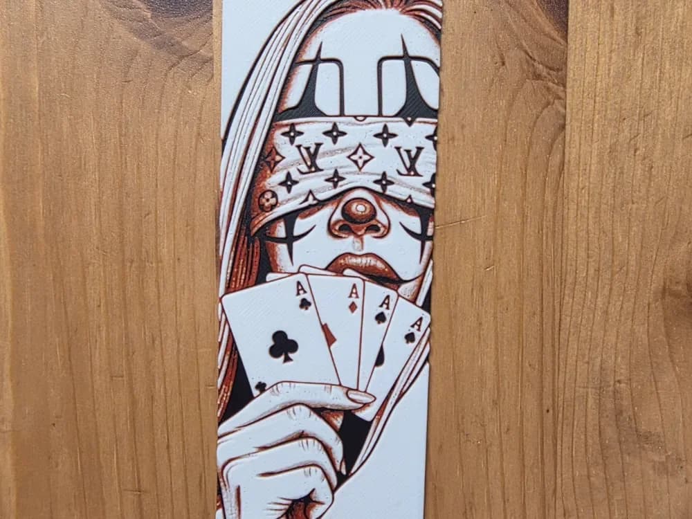Poker Bookmark by Morganja HueForge model: Poker Bookmark by Morganja