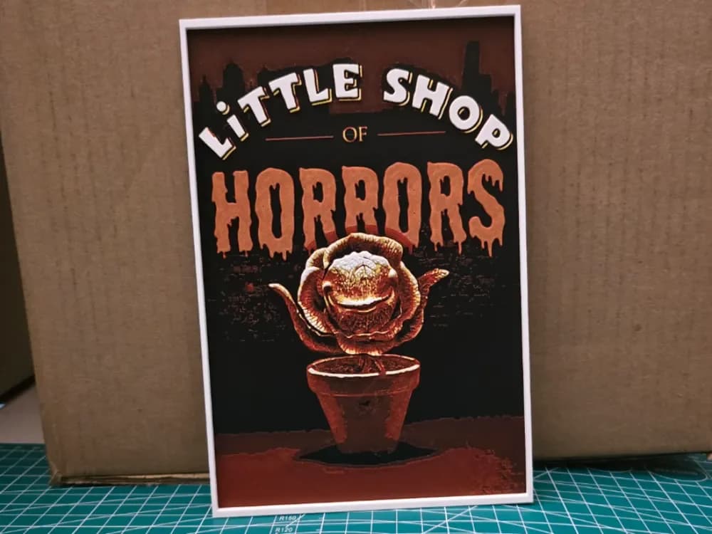 Little Shop of Horrors Movie Poster - Hueforge Art by Lumpy3D HueForge model: Little Shop of Horrors Movie Poster - Hueforge Art by Lumpy3D