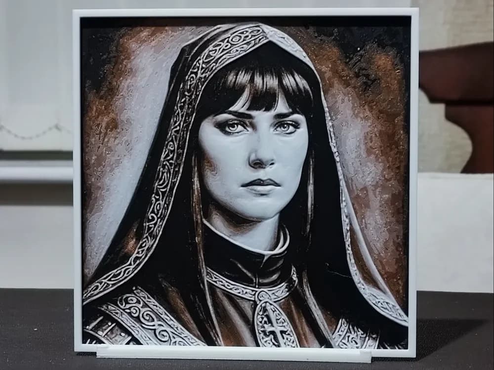 Xena Warrior Princess - HueForge 3 Color by BoDad HueForge model: Xena Warrior Princess - HueForge 3 Color by BoDad