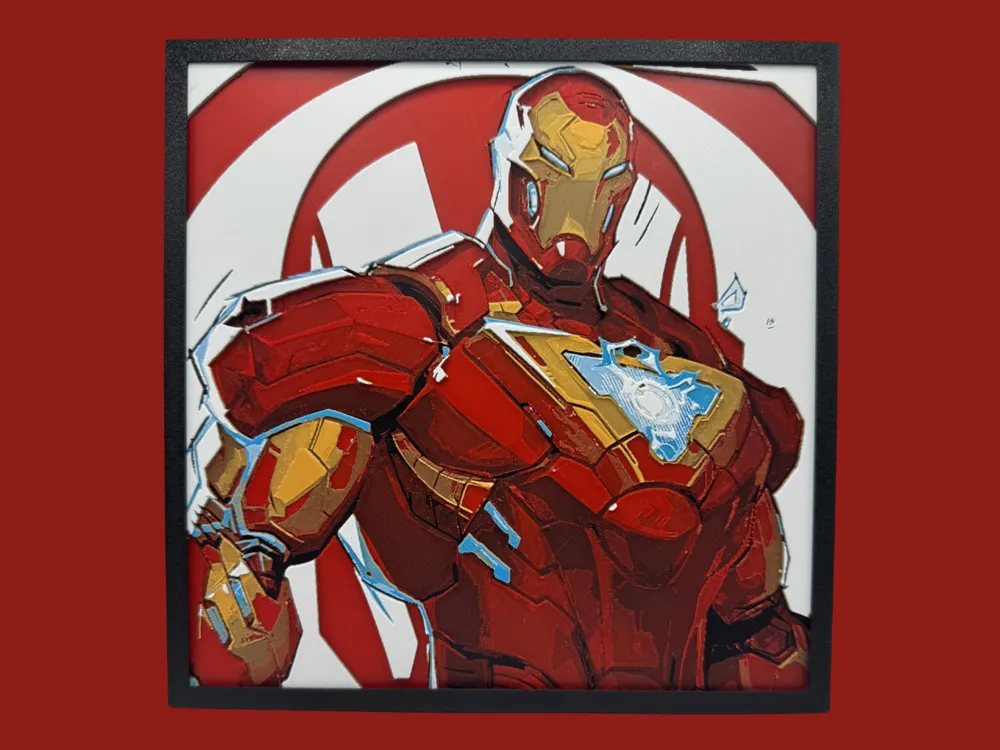 Iron Man - Marvel Rivals by Canadian Gamer HueForge model: Iron Man - Marvel Rivals by Canadian Gamer