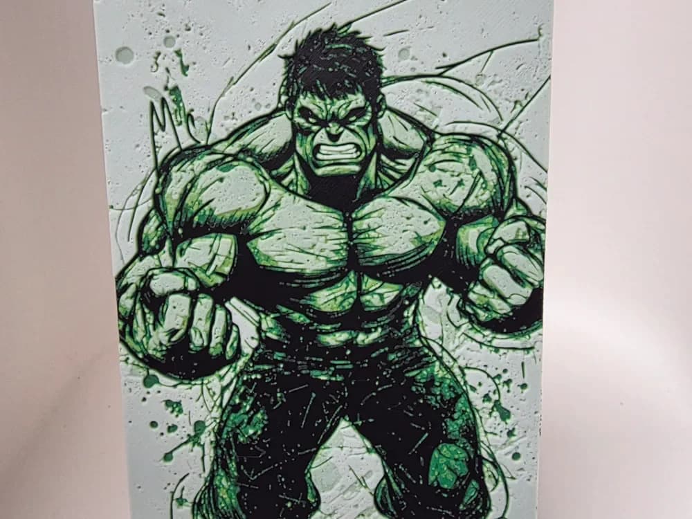 The Hulk Hueforge by Morganja HueForge model: The Hulk Hueforge by Morganja