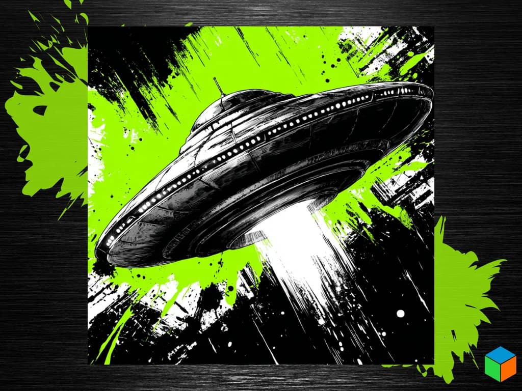 UFO by 3D Prints By Vic HueForge model: UFO by 3D Prints By Vic