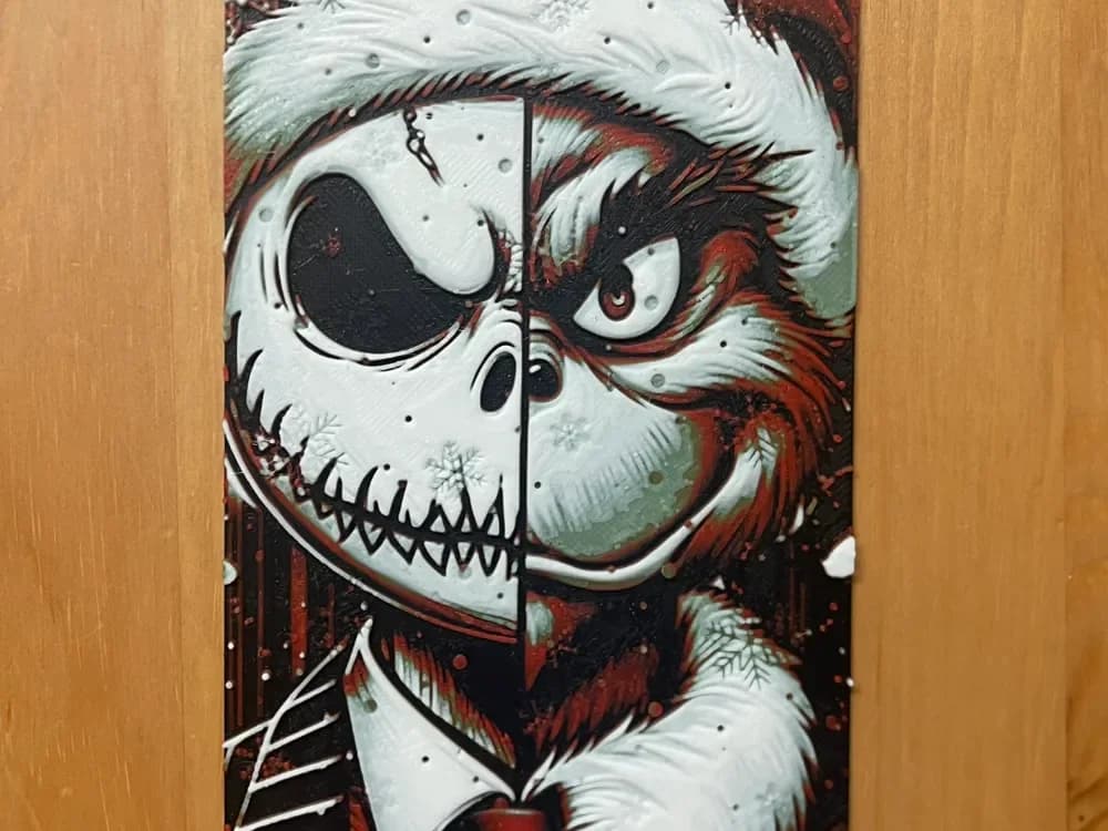 Jack And The Grinch Hueforge by Morganja HueForge model: Jack And The Grinch Hueforge by Morganja