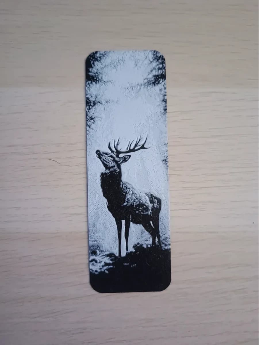 Deer 5 Bookmark by Atrus Design HueForge model: Deer 5 Bookmark by Atrus Design