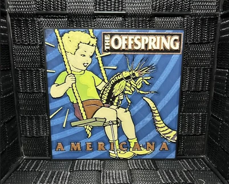Hueforge Music Poster - The Offspring Americana - by JoDau HueForge model: Hueforge Music Poster - The Offspring Americana - by JoDau