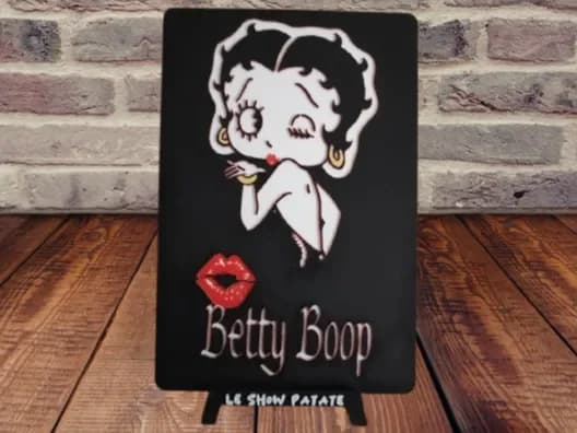 Plaque Betty Boop Hueforge by leshowpatate HueForge model: Plaque Betty Boop Hueforge by leshowpatate