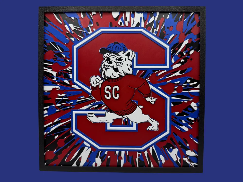 HueForge model: South Carolina State University by Canadian Gamer