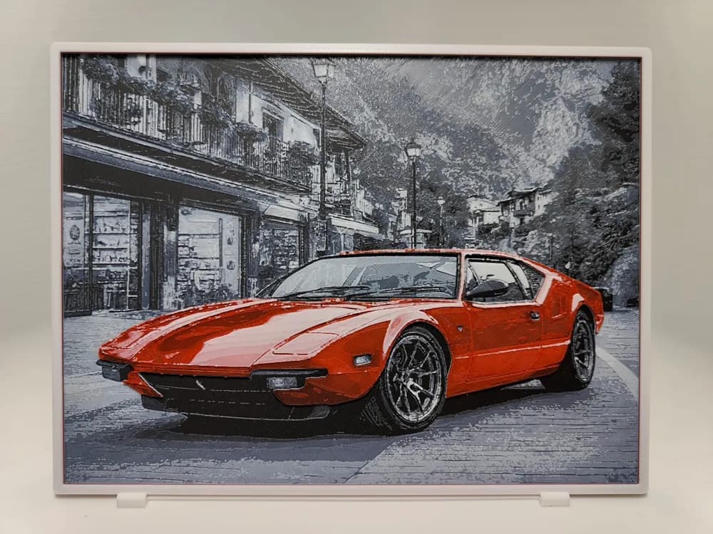 De Tomaso Pantera - Hueforge by BeaN HueForge model: De Tomaso Pantera - Hueforge by BeaN