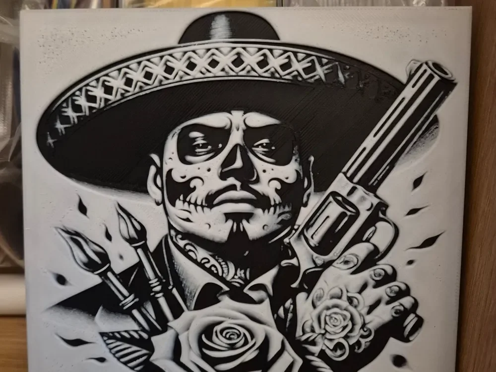 Day of the dead man hueforge by Buntsta HueForge model: Day of the dead man hueforge by Buntsta