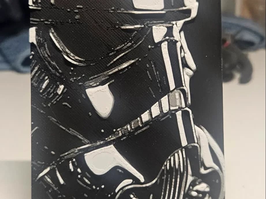 Stormtrooper side view by Mano's 3d_Art HueForge model: Stormtrooper side view by Mano's 3d_Art