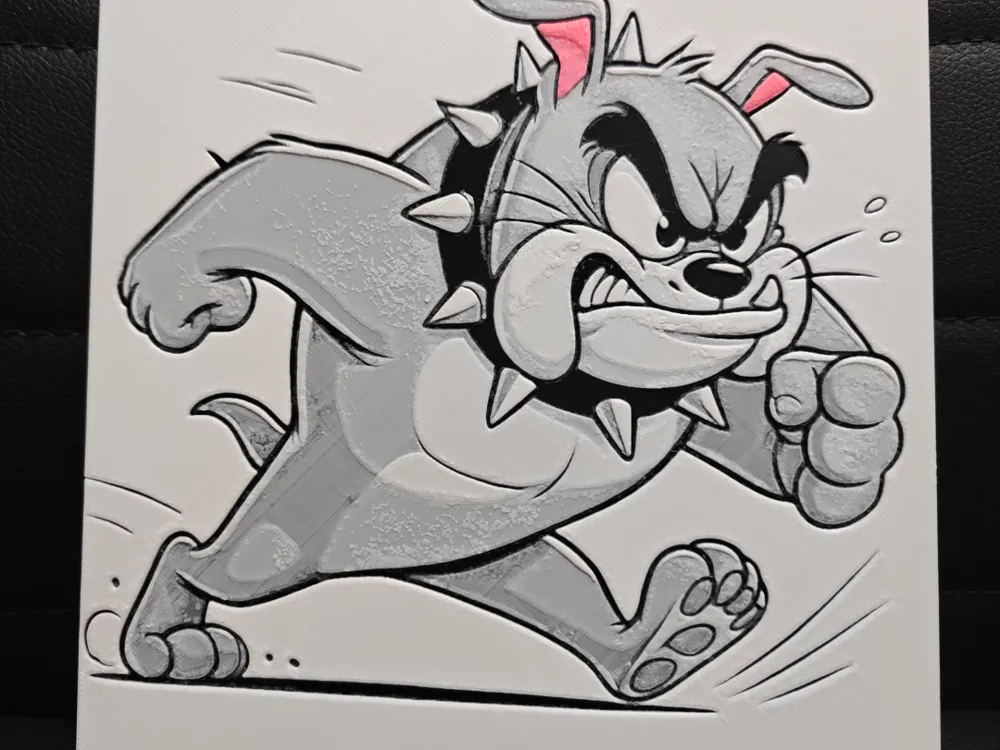 Spike The Bulldog by TheHueforgeLady HueForge model: Spike The Bulldog by TheHueforgeLady