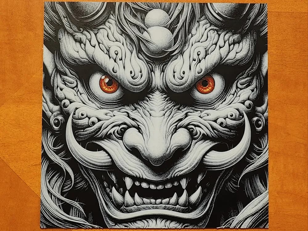 Oni - Yokai - Hueforge by Sarge HueForge model: Oni - Yokai - Hueforge by Sarge