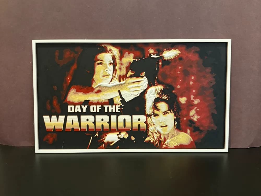 Day of the Warrior Hueforge by Estiv HueForge model: Day of the Warrior Hueforge by Estiv