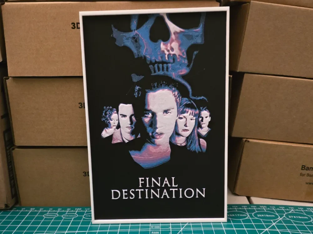 HueForge model: Final Destination Movie Poster - Hueforge Art by Lumpy3D