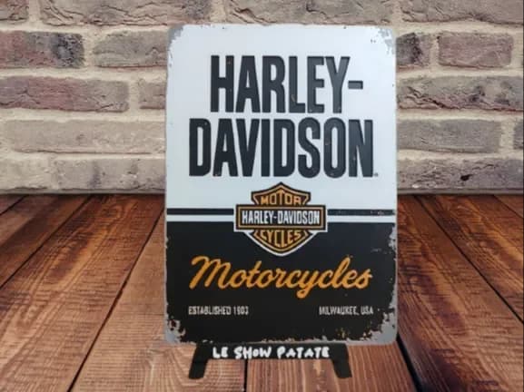 Plaque vintage Harley Davidson Hueforge by leshowpatate HueForge model: Plaque vintage Harley Davidson Hueforge by leshowpatate