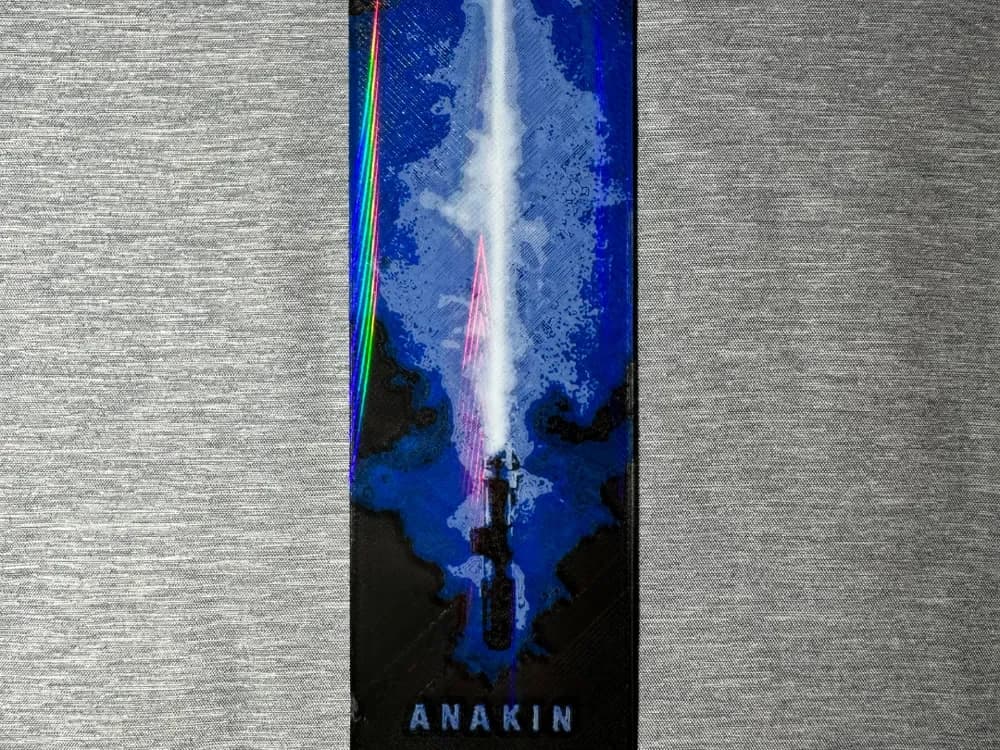 Anakin Light Saber Bookmark - Flatforge by Hey Ben HueForge model: Anakin Light Saber Bookmark - Flatforge by Hey Ben