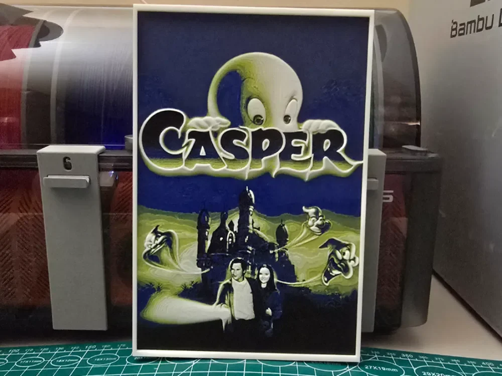 HueForge model: Casper Movie Poster - Hueforge Art by Lumpy3D