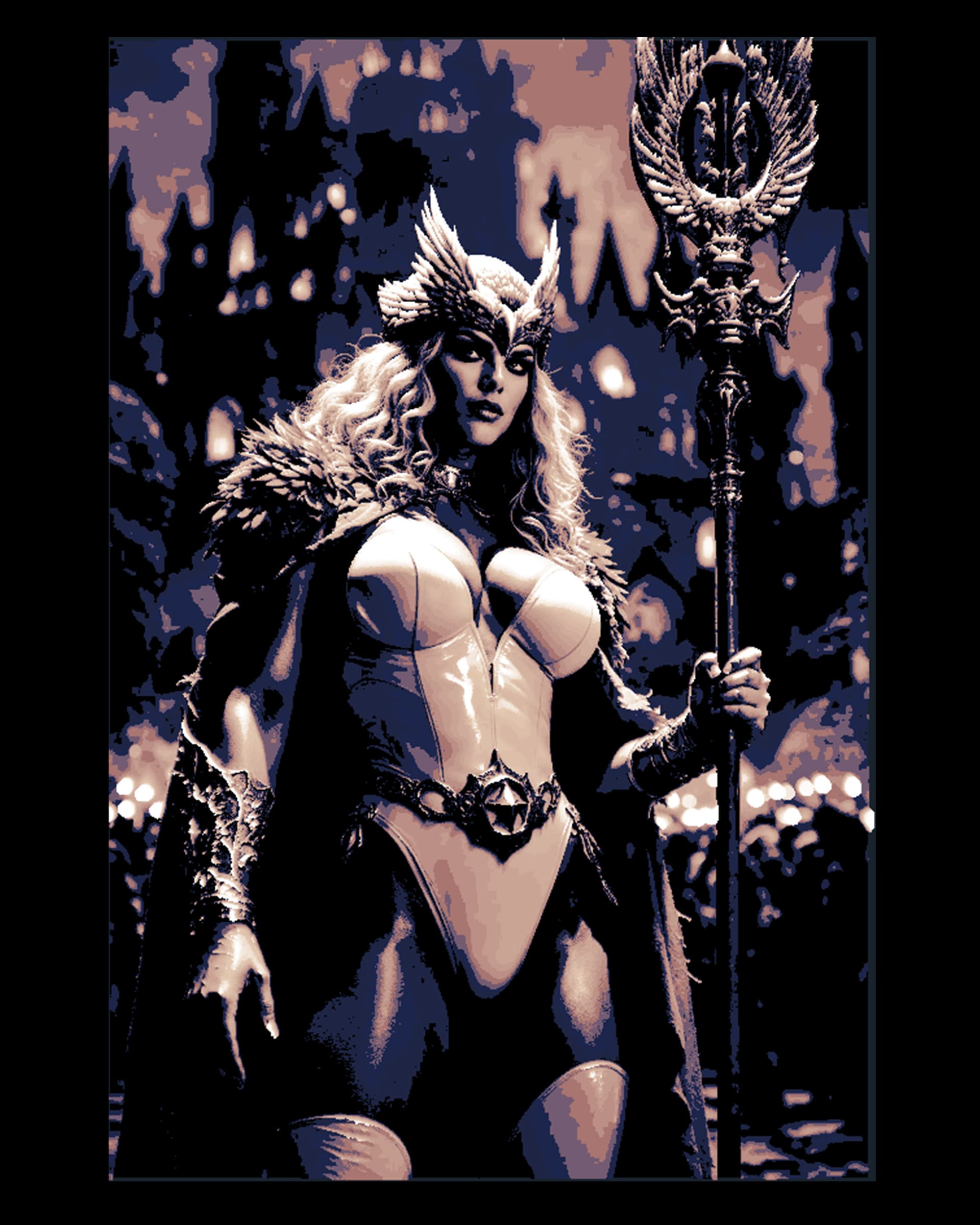 Fantasy art depicting Enchantress from Masters of the Universe Fantasy art depicting Enchantress from Masters of the Universe