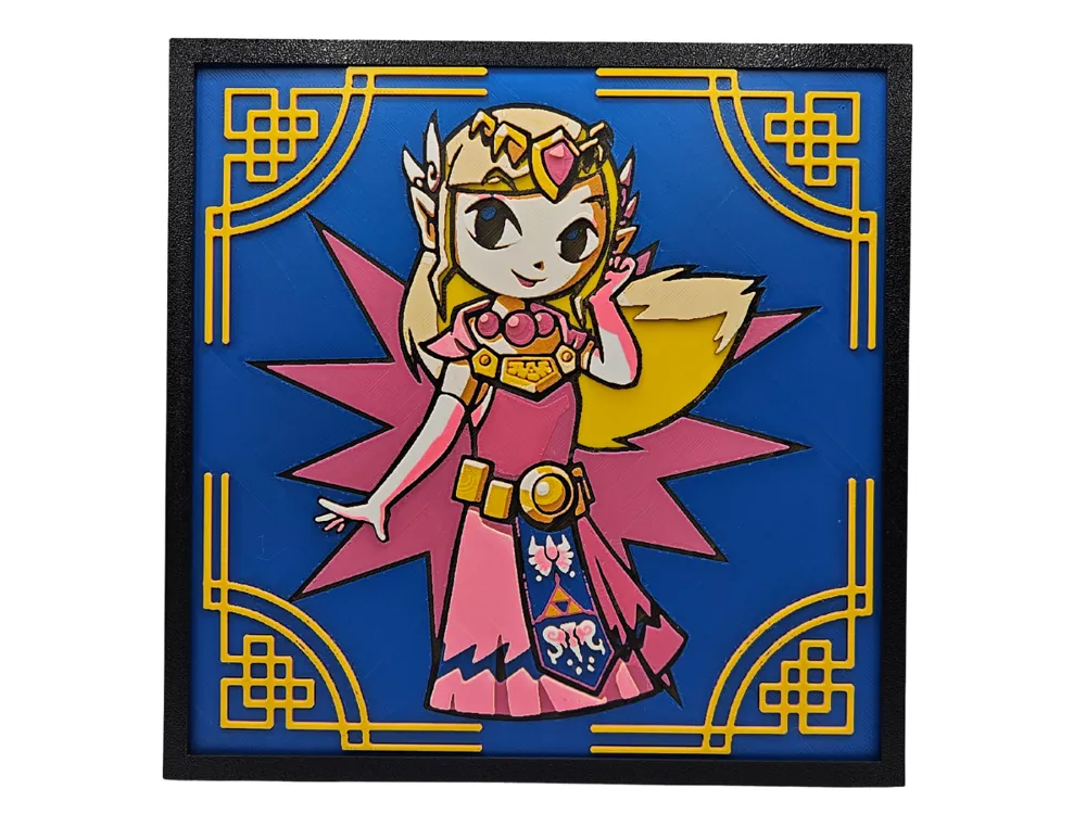 Toon Zelda (hueforge and bookmark combo) by BusyKikiBee HueForge model: Toon Zelda (hueforge and bookmark combo) by BusyKikiBee