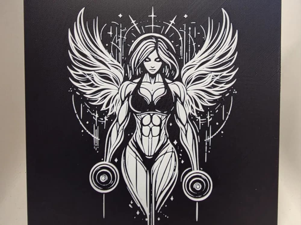 Female Body Builder Hueforge by Morganja HueForge model: Female Body Builder Hueforge by Morganja