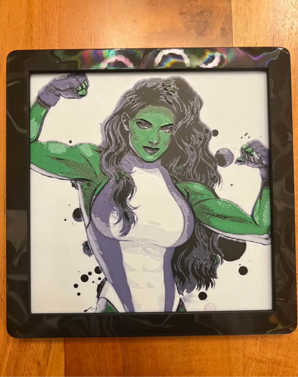 HueForge model: She-Hulk by JustBe 3D Printing