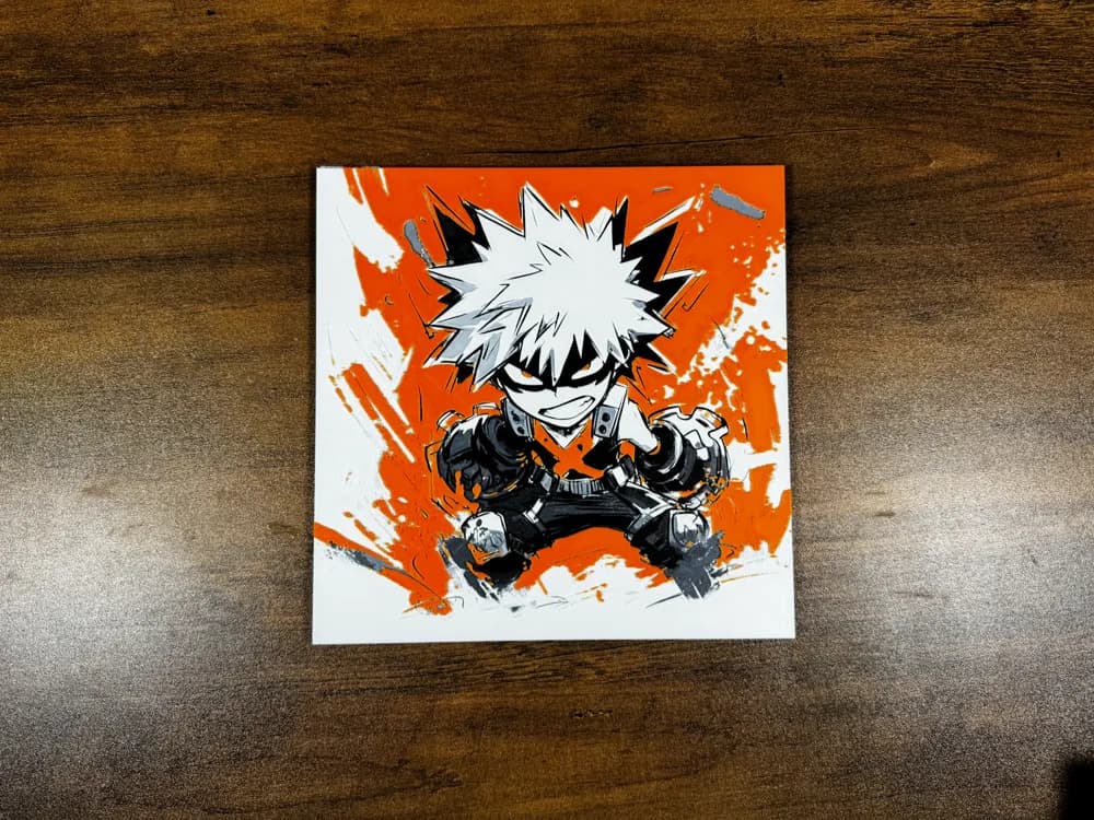 HueForge model: Chibi Bakugo – Explosive Power, Pint-Sized Punch by 3D Prints By Vic