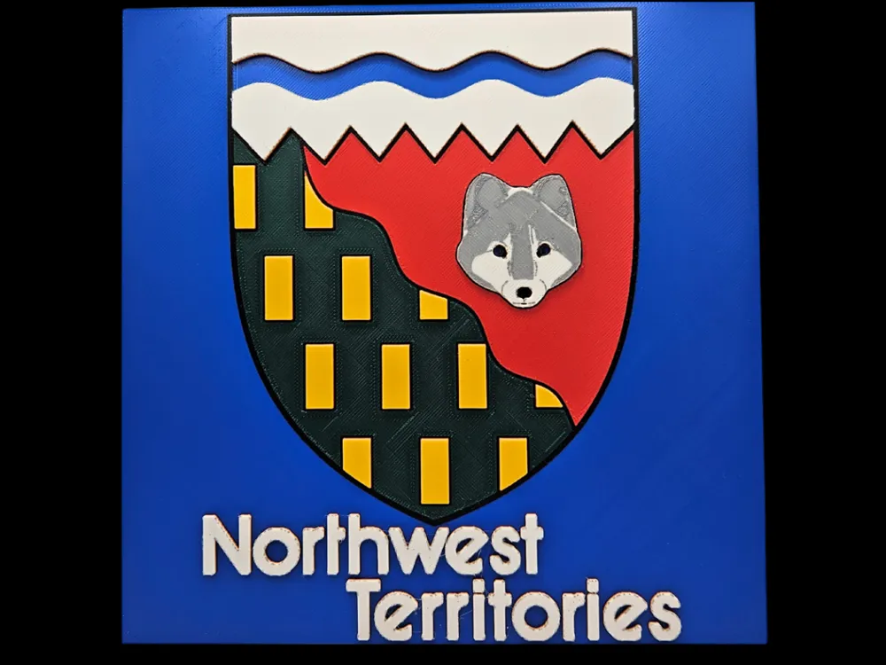 Northwest Territories by BusyKikiBee HueForge model: Northwest Territories by BusyKikiBee